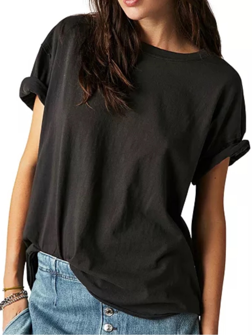 Free People We The Free Nina Tee Black